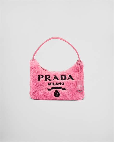 hot pink prada bag|pink fluffy Prada bag.